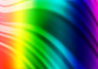 Light Multicolor, Rainbow vector blurred shine abstract pattern. An elegant bright illustration with gradient. A completely new template for your design.