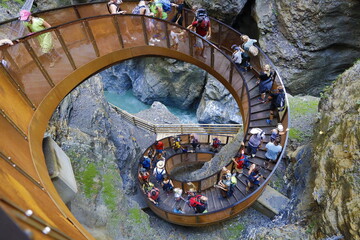 staircase in the center of the city