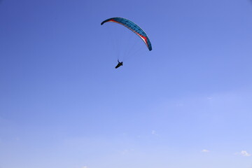 paraglider in the sky
