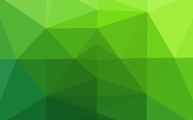 Obraz na płótnie Canvas Light Green vector polygon abstract backdrop. Colorful abstract illustration with gradient. Completely new template for your business design.