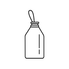 outline bottle icon on white background.Vector Eps 10