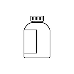 outline bottle icon on white background.Vector Eps 10