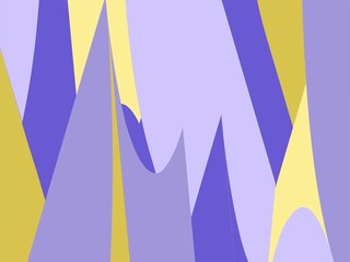 Beautiful of Colorful Art Purple and Yellow, Abstract Modern Shape. Image for Background or Wallpaper