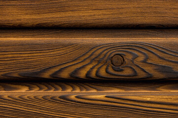 Fototapeta premium Vintage wood texture with knots. Closeup topview.