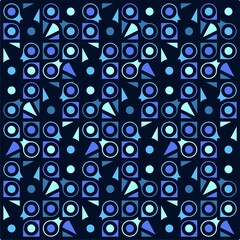 Beautiful of Colorful Circle, Repeated, Abstract, Illustrator Pattern Wallpaper. Image for Printing on Paper, Wallpaper or Background, Covers, Fabrics