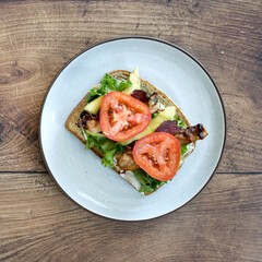 Bacon Lettuce Tomato Sandwich
