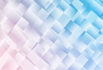 Light Pink, Blue vector background in polygonal style.