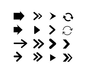black arrows icon symbol vector