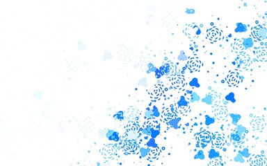 Light Purple vector pattern with random forms.