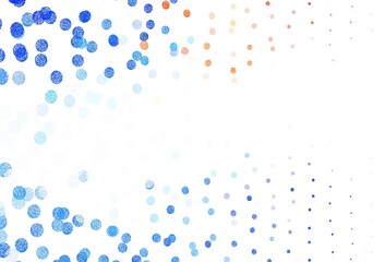 Light Blue, Yellow vector pattern with spheres.