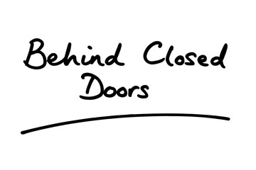 Fototapeta premium Behind Closed Doors