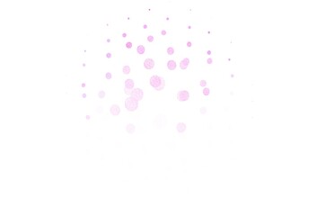 Light Pink vector template with circles.
