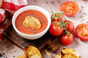 Homemade tomato soup