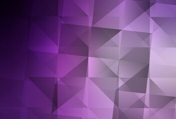 Light Purple, Pink vector shining triangular layout.