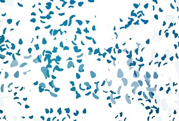 Light BLUE vector backdrop with abstract shapes.