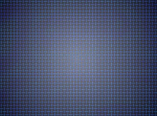 Irregular gray and blue horizontal and vertical strips with random crystals intersect on a textured grid to create a background with a subtle center spotlight.