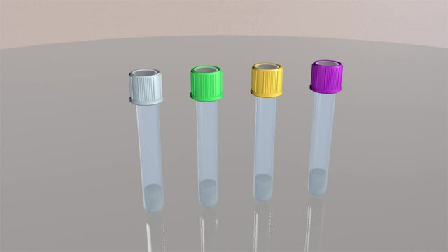 Tubo para muestra en plasma. An&aacute;lisis sangu&iacute;neo.