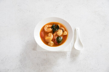 Prawn and lemongrass soup, Thai food