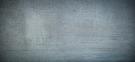 scratched old vintage smooth concrete stone background with blue tint