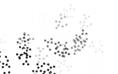 Obraz premium Light Gray vector background with forms of artificial intelligence.