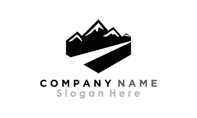 Fototapeta na wymiar icon mountain vector logo travel