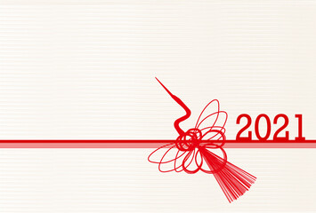 丑　年賀状　干支　背景