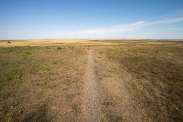 Fototapeta na wymiar The Great Plains landscape in north of South Dakota