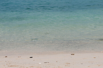 footprints on the beach