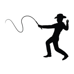Cowboy silhouette vector