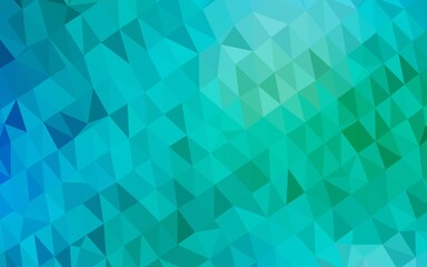 Fototapeta premium Light Blue, Green vector abstract polygonal cover. Colorful abstract illustration with gradient. Completely new template for your business design.