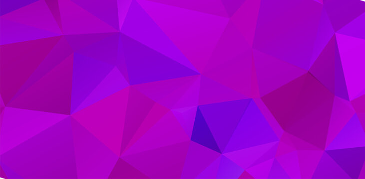 Purple vivid polygonal abstract background