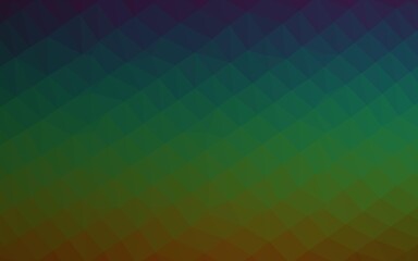 Fototapeta premium Dark Multicolor, Rainbow vector triangle mosaic template. Colorful illustration in Origami style with gradient. Elegant pattern for a brand book.