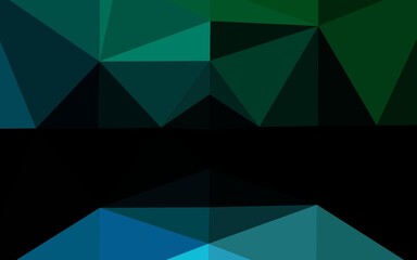 Obraz premium Light Blue, Green vector low poly texture. Glitter abstract illustration with an elegant design. New texture for your design.