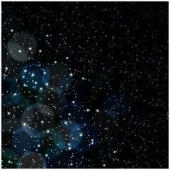 abstract Christmas light background stock with snowflakes vector illustration