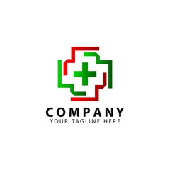 Obraz premium Hospital Logo Design Inspiration vector