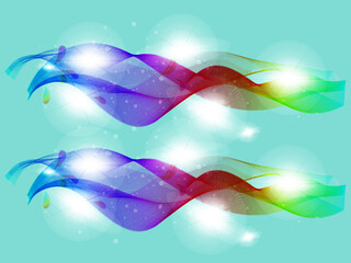 abstract Christmas light background stock with snowflakes vector illustration