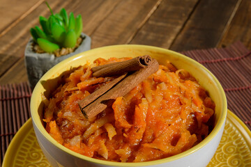 Brazilian dessert sweet of pumpkin