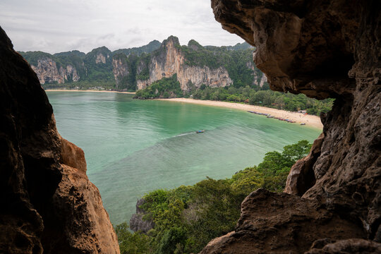Railay beach view from top, Thailand