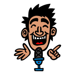 Microphone equipment for recording audio for music, radio, or podcast