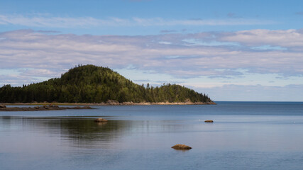 Landscape view in the Bic national park, Canada