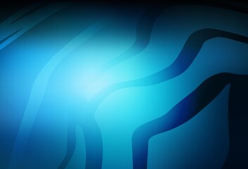 Dark BLUE vector colorful blur backdrop.