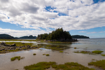 Landscape view in the Bic national park, Canada