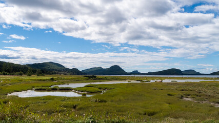 Fototapeta na wymiar Landscape view in the Bic national park, Canada