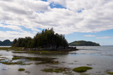 Landscape view in the Bic national park, Canada