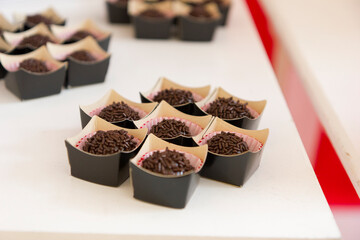 chocolate candy on a plate