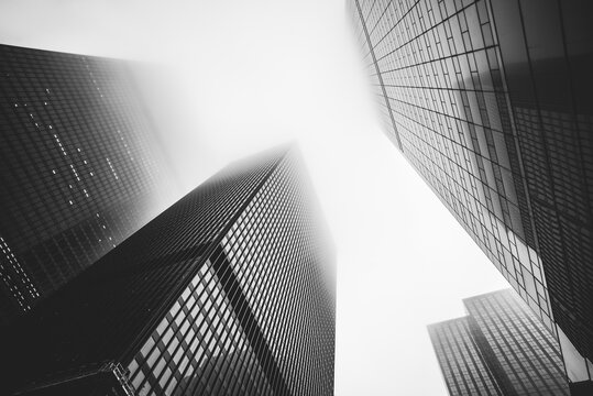 Urban photography of the financial area of Toronto, Canada.