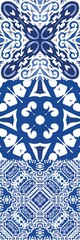 Portuguese ornamental azulejo ceramic.