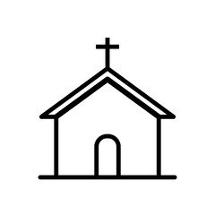 Church Religion Building Icon Design Vector Template Illustration