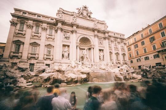Trevi Fountain in Rome, Italy.