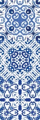 Ethnic ceramic tiles in portuguese azulejo.